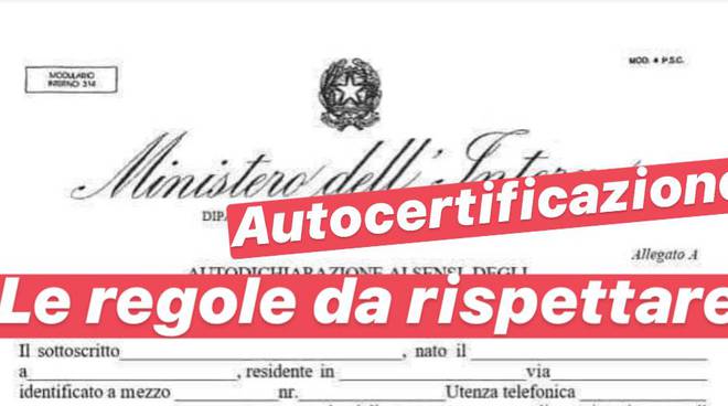 autocertificazione Istituto Sant'Agata